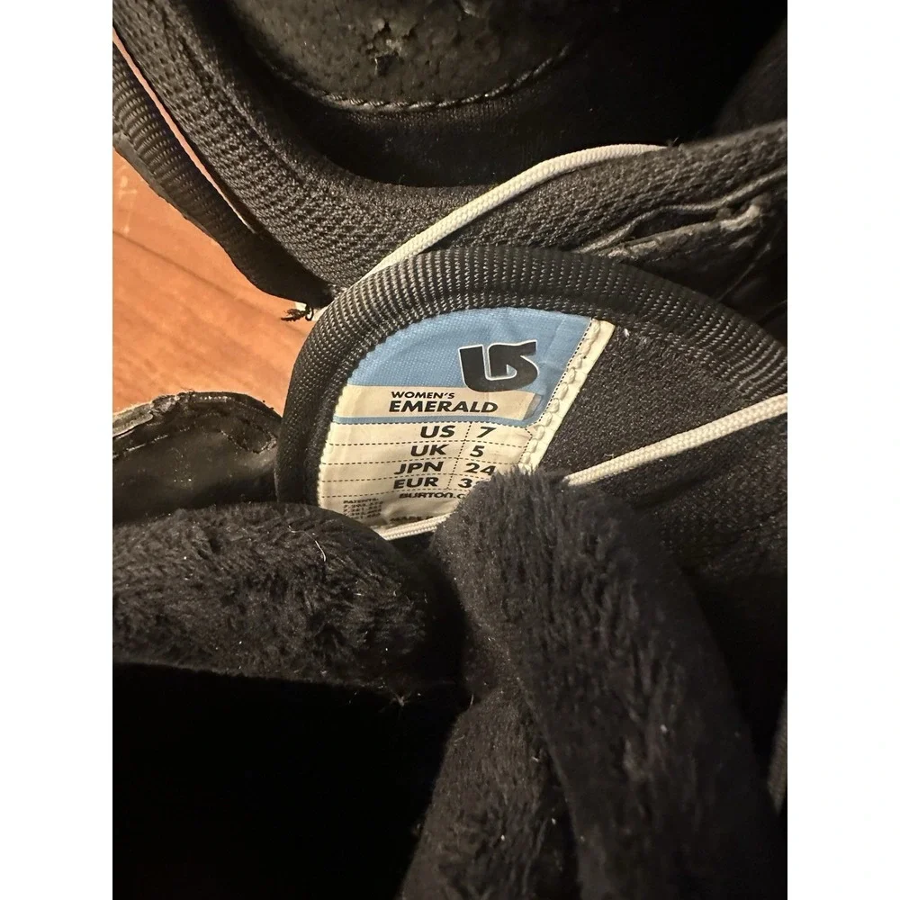 Burton Emerald Imprint2 Black Women's Snowboard Boots Size 7‎